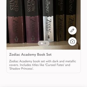 Zodiac Academy Book Set with Dark and Metallic Covers